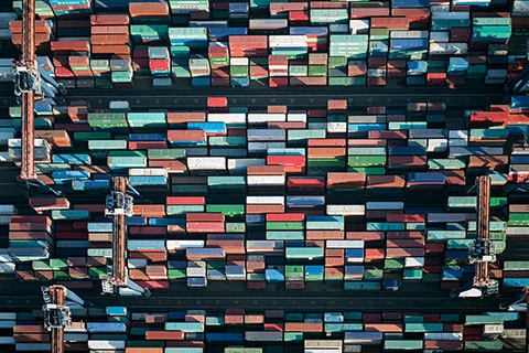 Luchtfoto containers haven